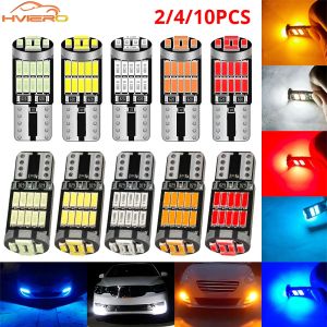 2/4/10PCS Car Interior Lamp Instrument Lights T10 4014 26SMD W5W 194 Led Canbus No Error Auto License Plate Bulb Reading Light