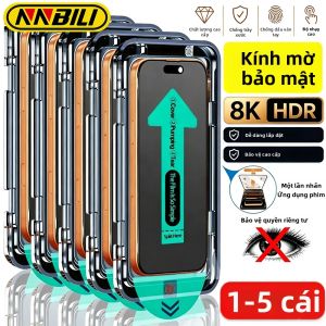 Miếng Dán Bảo Vệ Màn Hình Chống Nhìn Trộm NNBILI Frosted Cho iPhone 18-11 Pro Max Với Màng Kính Cường Lực Có Khay Tự Căn Chỉnh - Chống Gián Điệp Chống Trầy Xước