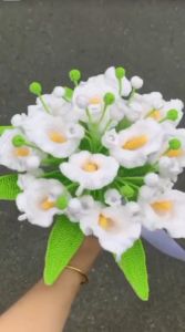 Hoa cưới  len cầm tay chụp hình decor