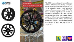 [INSTALLATION] Enkei ONX 20X8.5J PCD114.3 ET40 H5 (1-7 days delivery)