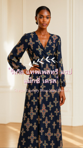รีเกิล แทพเพสทรี แรป แม็กซี่ เดรส (Regal Tapestry Wrap Maxi Dress)_SecondhanD_SP090