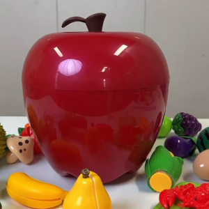 EasyB | 25 Pcs Set Pretend Play Cutting Food Toys for Toddlers Realistic Kitchen Fruit Vegetables Playset with Storage Box Educational Gift for Kids