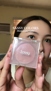 Sassy Colors Radiant Glow Powder Blush Shimmer Buildable Pigmented Infused with Vitamin AC & E