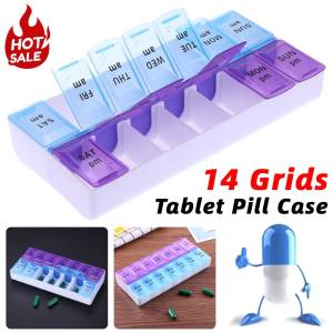 1/2/3PCS Medicine Pillboxes Pill Case Portable Tablet Dispenser Pill Box Organizer 7 Days Weekly Pillbox Jewelry Accessories
