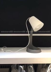 Lampu meja kerja belajar minimalis plastik tinggi 35cm WEO IK8487 SVAL