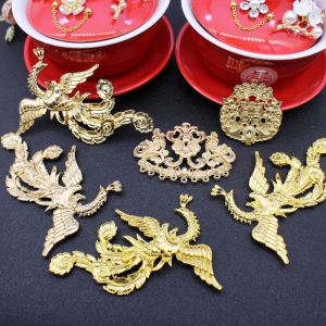 DIY Round Silk Fan Hair Crown & Symmetrical Phoenix Wedding Bridal Jewelry: A Guide to Chinese Ancient Style Bridal Accessories