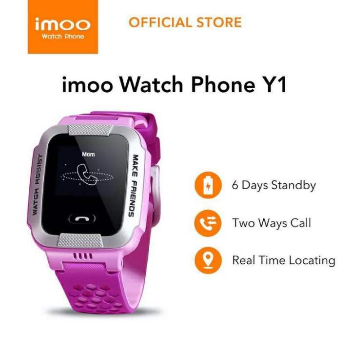 JAM IMOO Y1 WATCHPHONE ORIGINAL BISA TELEPON WARNA PINK DAN BIRU