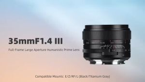 ฟลูเฟรม 7Artisans 35mm F1.4 Mark3 FULLFRAME สำหรับใส่กล้อง ( SONY FE / CANON RF / Nikon Z MOUNT / L MOUNT ) เลนส์หน้าชัดหลังเบลอ ( เลนส์มือหมุน ) ( เลนส์ละลายหลัง )( 35 mm ) ( 7Artisan ) Camera Lens