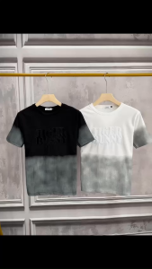 Áo Thun Cổ Tròn BUNNY Loang Tay Ngắn Vải Cotton Co Giãn 4 Chiều Form Regular Fit - TUTEE