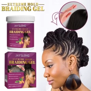 Strong Hold Hair Braid Gel Natural Twist Gel 100g tyling Hair Tool for Twist Locs Braids