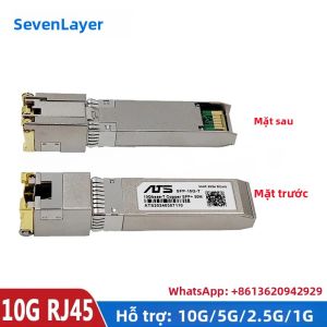 Mô-đun Đồng 10G RJ45 SFP+ Đầu Nối Gigabit Ethernet Tương Thích Với Cisco Mikrotik Để Chuyển Mạch Mạng