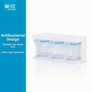 CHAHUA | Integrated Multi-section Glass Spice Jar