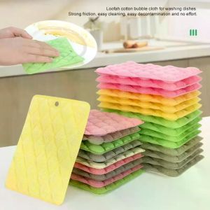 Kitchen Towels Dishcloths Thick Kitchen Daily Dish Towel Absorbent Non-Stick Oil Cleaning Cloth Kitchen Cleaning Tools