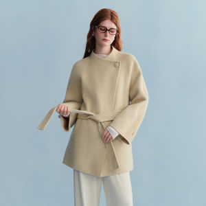 DUSHU | Slim Fit Short Wool Coat