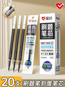 Quick Dry Neutral Pen Refill Black 0.5mm for Exam Students Red Water Pen Refill for Teacher to Correct Homework CS Head