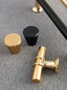 Brass Door Handle Cabinet Handles - Knobs for DrawersWardrobesKitchen Dresser Furniture Gold Han