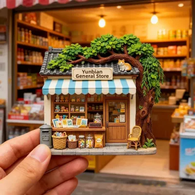 Healing Souvenir 3D Resin Magnetic Refrigerator Sticker