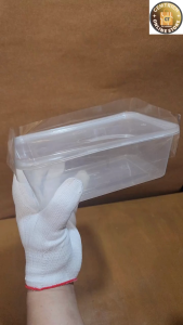 100pcs Shrink Wrap Plastic Packaging / Plastic Sealer Tape for Rectangular Tub Microwavable Container