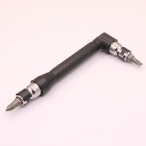 L-shaped 1/4 Hexagonal Screwdriver Bit 90 Degree Double Head Handle Black 6.35 Wrench 10pc Bit Screwdriver Bit Tool Set