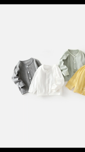 Canacana Baby Boy Girl Cardigan Sweater Kids Long Sleeve Jacket Budak Jaket Kanak Outerwear 1114