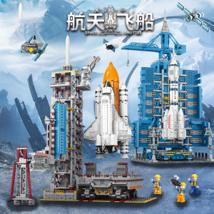 Assembled Rocket Plane Model Childrens Building Blocks Boys Toy Birthday Gift Spacecraft Model Assembly Toy for Kids