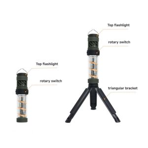 WESTTUNE Outdoor Camping Tactical Mosquito Lamp Killer Rechargeable Mosquito Repeller with Camping Lighting USB Mosquito Lamp