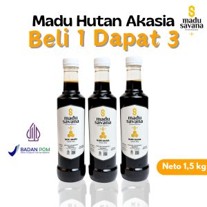 promo madu savana akasia potongan harga spesial 3 botol