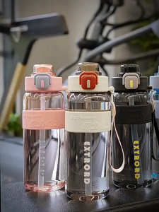 Botol Air Sukan EXTRORD 800ml Kalis Bocor Dengan Straw Grip Silikon Tali Tangan Outdoor (1 pcs)