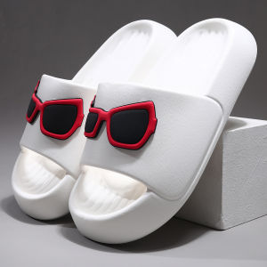 Mens Summer Trendy Outdoor Sports Beach Thick Bottom Anti-slip Wear-resistant Slippers Couple Matching Casual Slip-ons