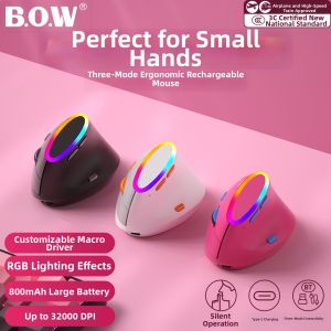 B.O.W | Ergonomic 3-Mode Vertical Mouse USB Charged Quiet Gaming Office