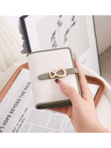 Fashionable Compact Student Wallet Womens Integrated Coin Purse Card Holder Stylish Minimalist Design 2025 New Arrival