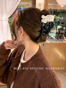 Korean Style Cartoon Acetate Dog Clip Hair Accessories: Half Updo Shark Clip Women's Hairpins Adorable Bun Hairgrips Hairpins