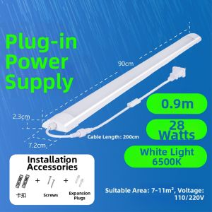 LAISILIMANWEI | Waterproof Plug-in 220V Bright LED Daylight Tube