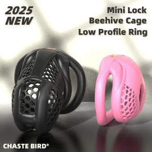2025 NEW Beehive Pro MaleDevice BreathableCage Mini Lock with 4 Rings