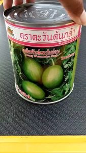แตงโมอ่อน บัวทอง [ ขนาด 250 กรัม ] หมดอายุ11/69  ตะวันต้นกล้า ทรงผลกลมรี สีเขียวอ่อน รสชาติหวาน กรอบ อร่อย ผลดก อายุเก็บเกี่ยว 45 วัน npkplant