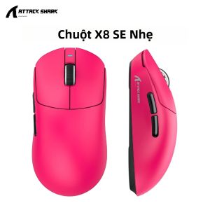 ATTACK SHARK | Chuột Chơi Game Không Dây ATTACK SHARK X8 SE 25000 DPI Kết Nối Không Dây 2.4G Bluetooth Có Dây Tùy Chỉnh Cảm Biến PAW3311 Tốc Độ Phản Hồi 1K Hz