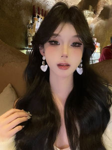 Fashionable Heart Shaped Earrings Korean Style Sweet Cool Bloggers Choice Stylish Trendy High End Jewelry Accessories