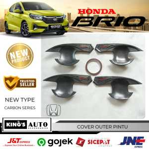 All New Honda Brio 2023 2024 Cover Outer Pintu Carbon Glossy