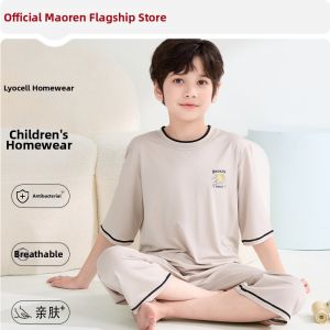 MiiOW | Summer Lightweight Short Sleeve Boy Pajama Set