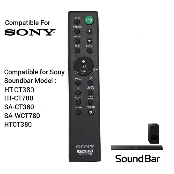Soundbar Sony VINABTY RMT-AH101U Telecomando Di Sostituito Adatto Per