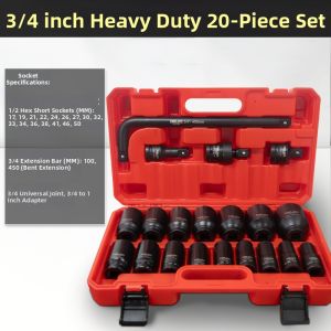 DELIXI Electric | Heavy Duty Socket Set 1 Inch for Power Tools