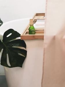Rèm Tắm Chống Thấm Nước Phân Cách Ẩm Khô Dễ Lắp Đặt
