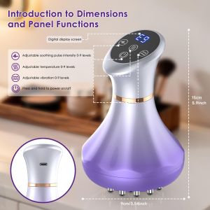 Jitesy | Body Sculpting Massager 4in 1 Electric Cellulite Remover Tool Portable Lymphatic Drainage Device for Fat Burning Skin Tightening