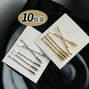 มินิมอลสไตล์เกาหลี ตัวคิ้วโลหะแฟชั่น รูปตัวอักษร คลิปผม คลิปผมข้าง ตกแต่งผม หัวเข็มขัด เครื่องประดับผม เครื่องประดับผม