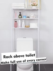 3/4/5 Tier Toilet Shelf Rack Storage Bathroom Rack Storage Rack Kitchen Rack Household Space Saver