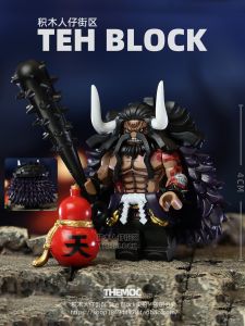 Third-Party Kidd White Beard Kaido Kataku Li Hang One Piece Building Blocks Doll Assemble Toy Garage Kit Peripheral