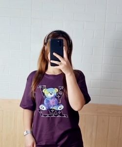 Kaos Wanita Cotton Combed 30s PREMIUM & PRINT KOMBI MOTE - DTF