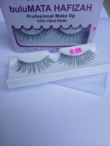 HAFIZAH Bulu Mata Natural kode Hf-110L Super Long Isi Lusinan 12 Pasang GRATIS Tutup Mika Model Artisan