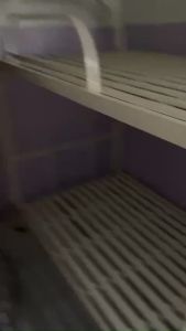 [GIAO TOÀN QUỐC] Giường tầng sắt ống tròn 2 tầng giá rẻ màu kem giao hàng toàn quốc