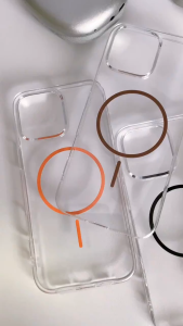 🇹🇭🔥NEW🔥เคส ไอโฟน 16 เคสโทรศัพท์แม่เหล็กชาร์จไร้สาย สนับสนุน Magnetic แบบใส For iPhone 16 15 14 13 12 11pro pro maxปกป้องเรียบง่าย สำหรับผู้ชายและผู้หญิง